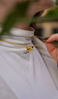 Jasmine Flower Delicate Pendant Necklace