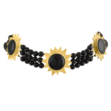 Persian Sun Statement Choker Necklace