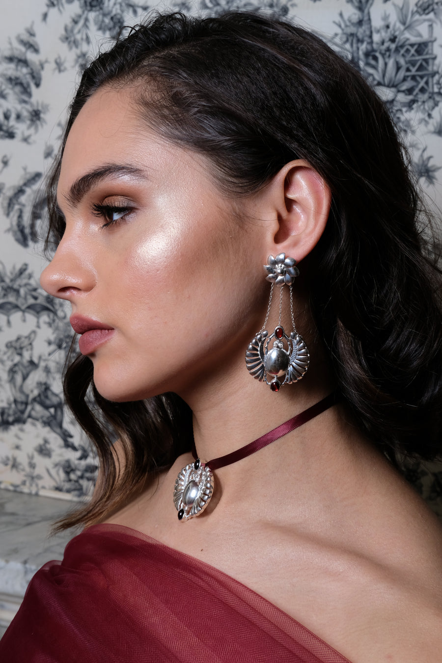 Khahi Scarab Earring - 18K Gold