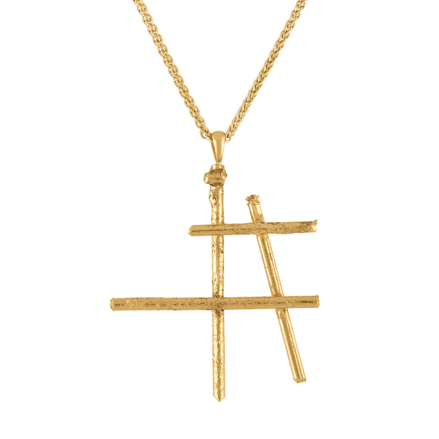 Freedom Necklace - Deconstructed Hashtag Pendant