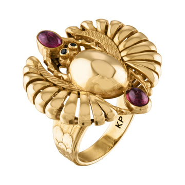 Mehi Scarab Cocktail Ring - 18K Gold