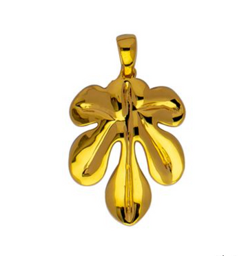 Fig Leaf Pendant - Gold Vermeil