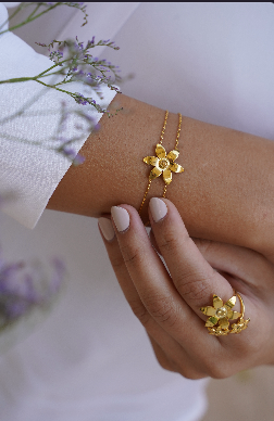 Jasmine Flower Delicate Bracelet