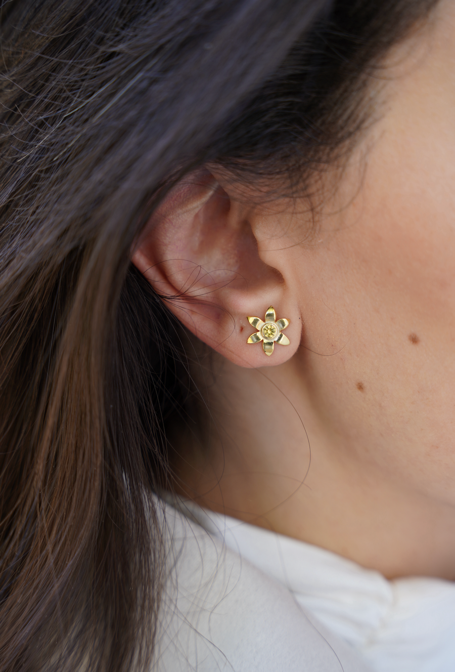 Jasmine Flower Stud Earrings