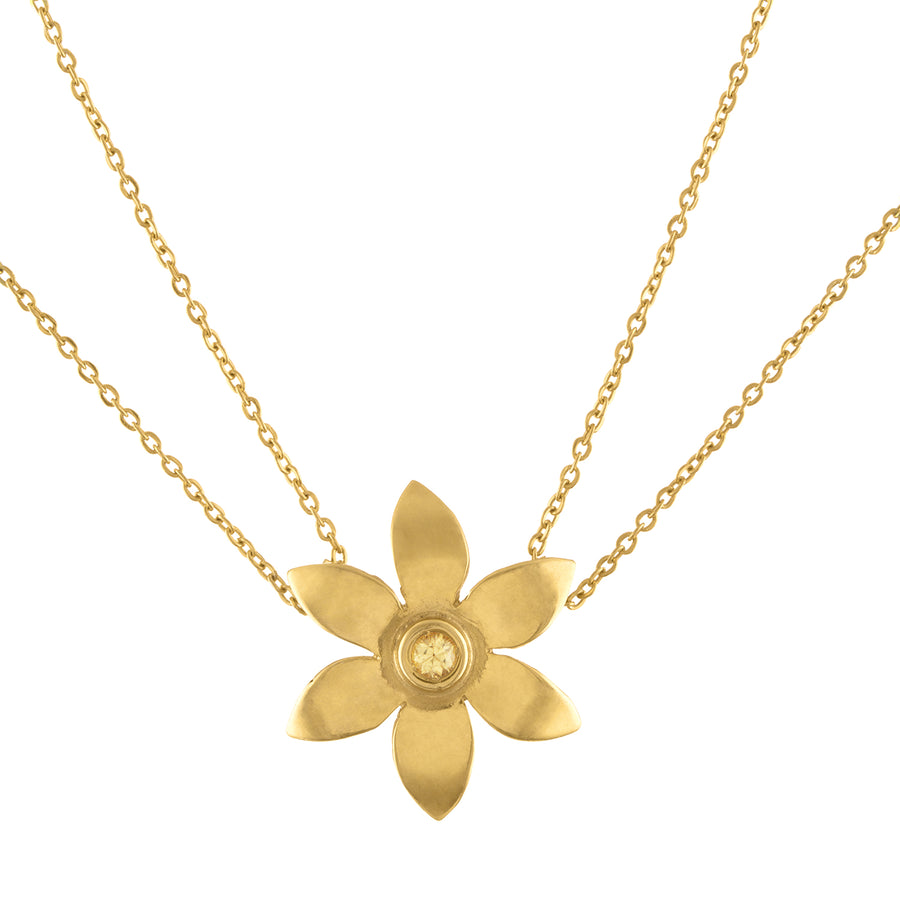 Jasmine Flower Delicate Pendant Necklace