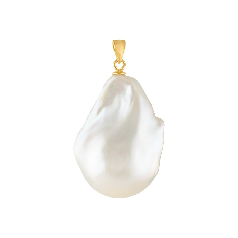 Freshwater Baroque Pearl Charm Pendant - Pink