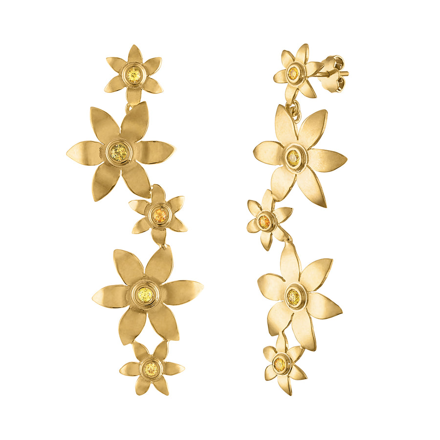 Jasmine Flower Statement Earrings